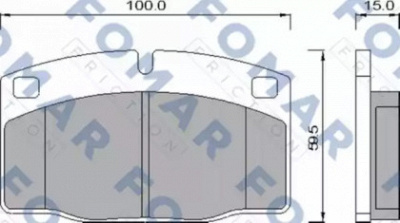 FOMAR FRICTION fo426981 -  Комплект тормозных колодок, дисковый тормоз